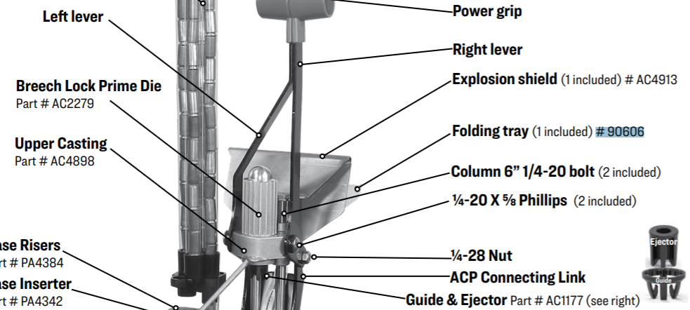 Lee ACP part description